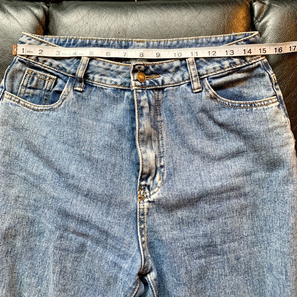 High Waist Stone Washed Mom Jeans by Shein | Size Medium - Picture 6 of 9